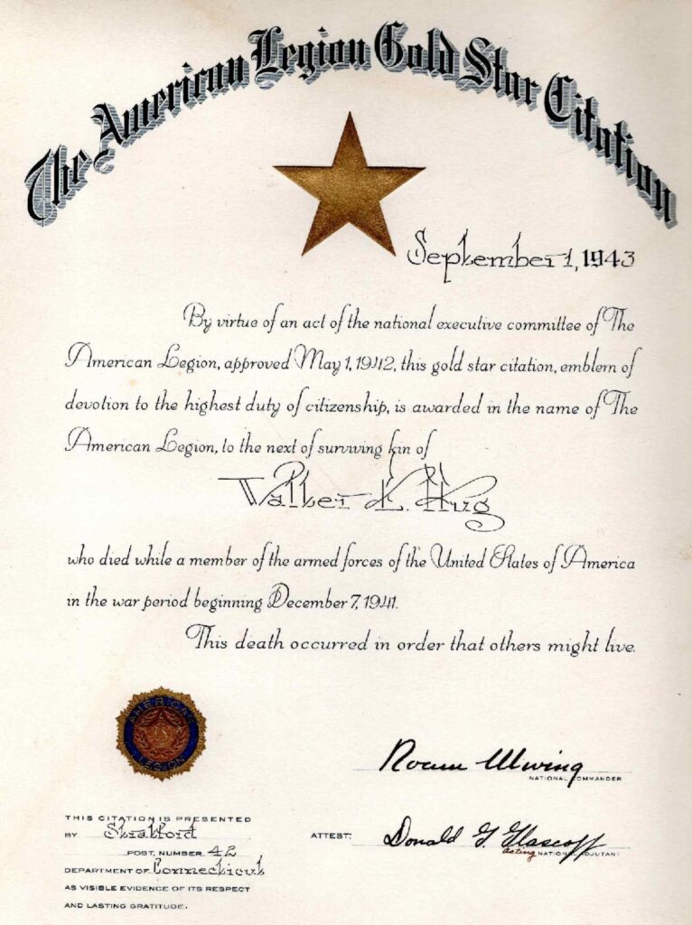 Gold Star certificate