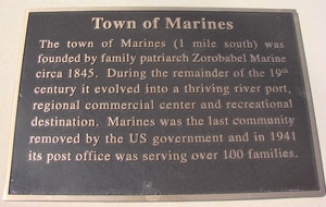 Town of Marines Plaque
