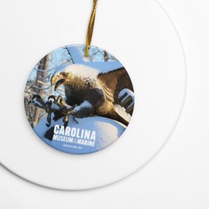 CMOTM Eagle Sculpture Winter Ceramic Ornament