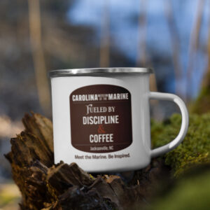 CMOTM “Fueled by Discipline & Coffee” Enamel Mug
