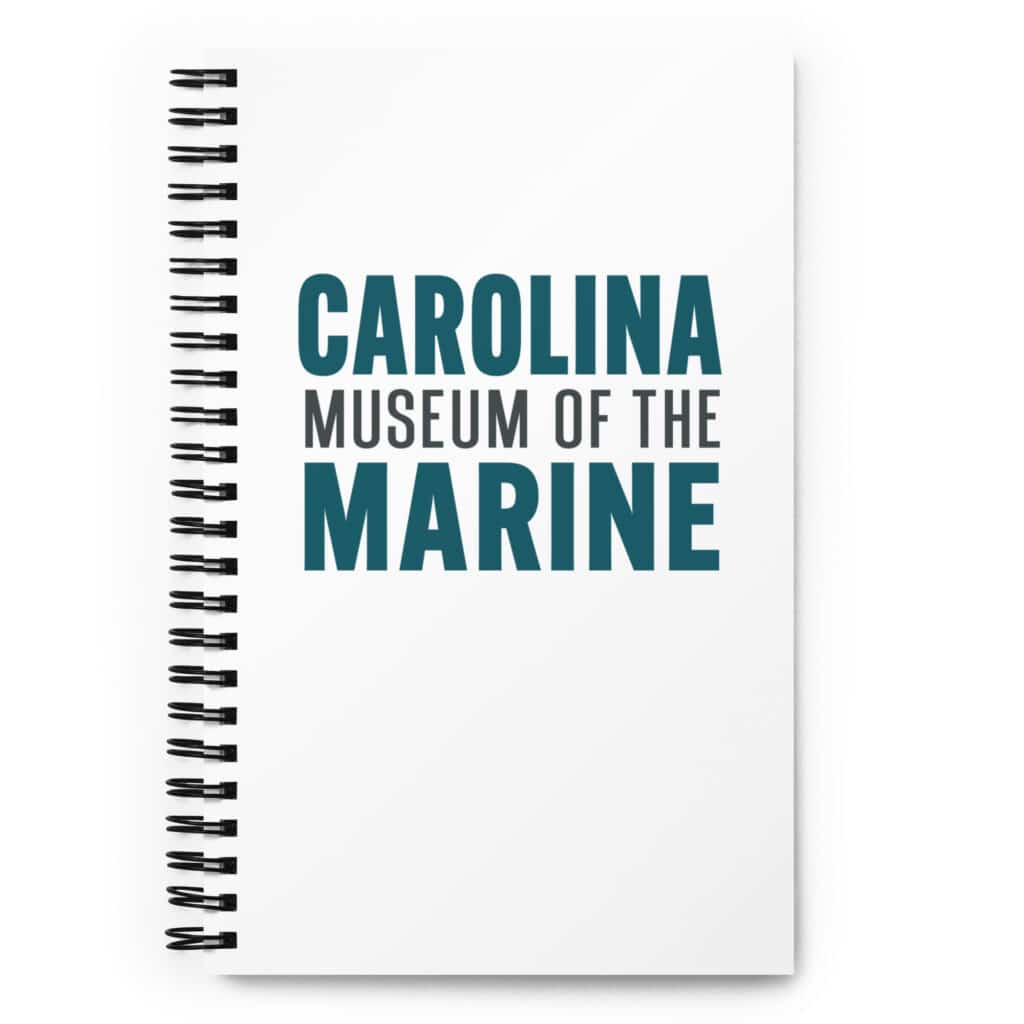 White Spiral notebook - Carolina Museum of the Marine