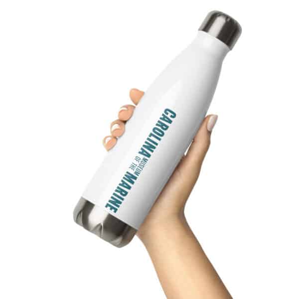 stainless-steel-water-bottle-white-17-oz-front-hand